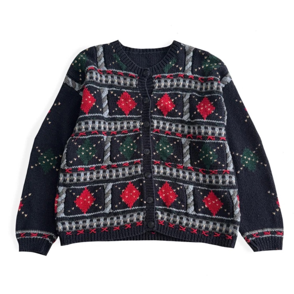 Vintage Cardigan golf Sweater